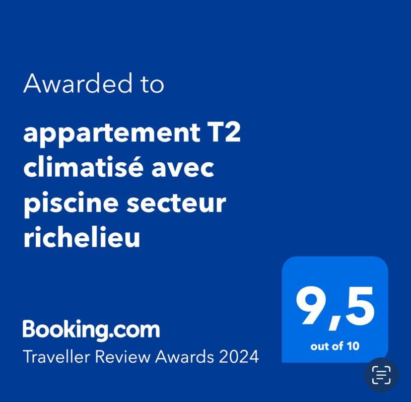 T2 Climatisé Avec Piscine Secteur Richelieu * Agde